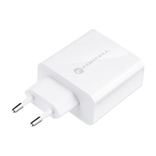 FORCELL Caricabatteria da rete con USB Type C - 3A 45W con funzione di carica PD e Quick Charge 4.0