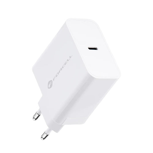 FORCELL Caricabatteria da rete con USB Type C - 3A 45W con funzione di carica PD e Quick Charge 4.0